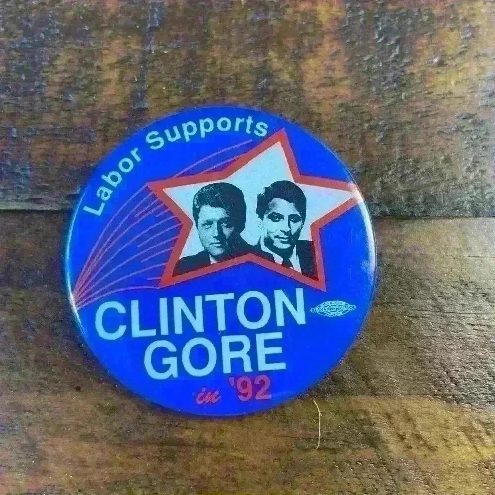 Clinton Gore‎ ‘92 Pin